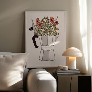 Tablou înramat „Moka Flowers” de Florent Bodart