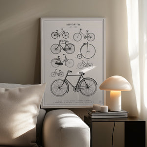 Tablou înramat „Bicyclettes” de Florent Bodart
