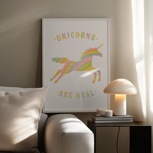 Tablou înramat „Unicorns Are Real” de Florent Bodart