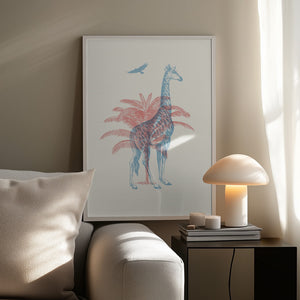 Tablou înramat „Giraffe” de Florent Bodart