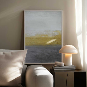 Tablou înramat „Gray and Gold” de Alyson Storms