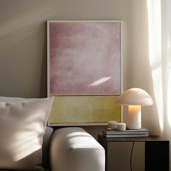 Tablou înramat „Pink and Yellow 3” de Alyson Storms