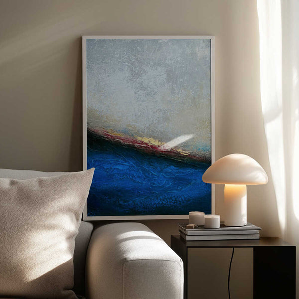 Tablou înramat „Slate Wave” de Alyson Storms