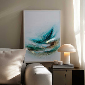 Tablou înramat „Waves Into the Trees” de Alyson Storms