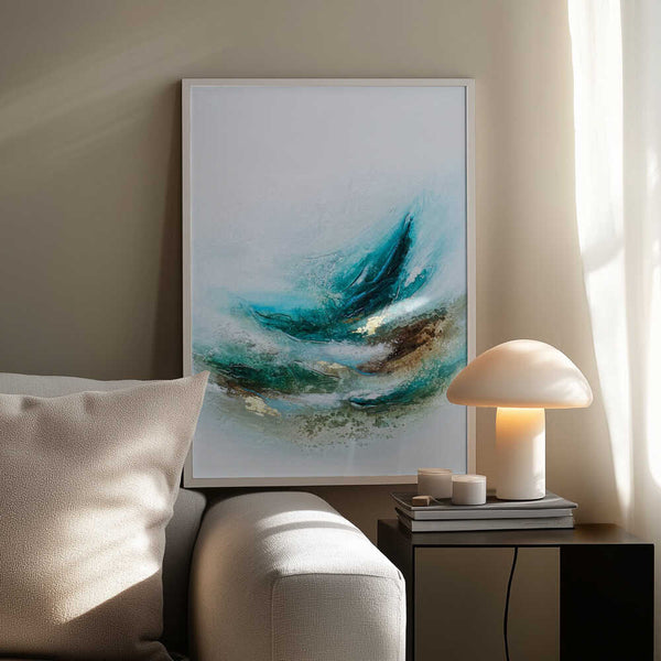 Tablou înramat „Waves Into the Trees” de Alyson Storms