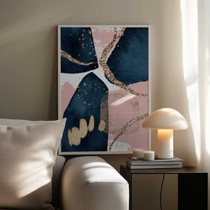 Tablou înramat „Fabulously  Navy -2” de Sally Ann Moss