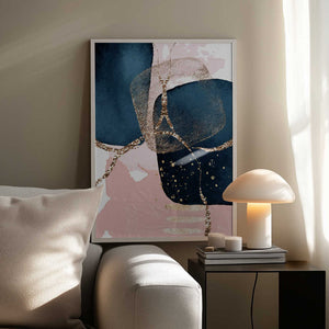 Tablou înramat „Fabulously Navy-3” de Sally Ann Moss