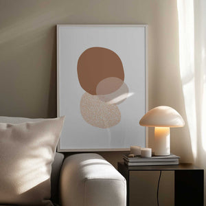 Tablou înramat „Abstract Circle Painting” de Melloi Art Prints