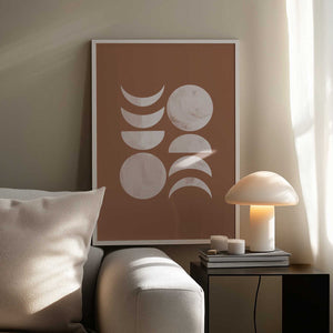Tablou înramat „Moon Phase No.3” de Melloi Art Prints