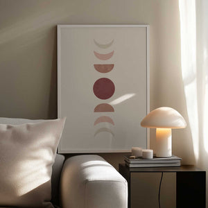 Tablou înramat „Moon Phase No.2” de Melloi Art Prints