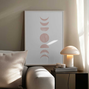 Tablou înramat „Moon Phase No.1” de Melloi Art Prints