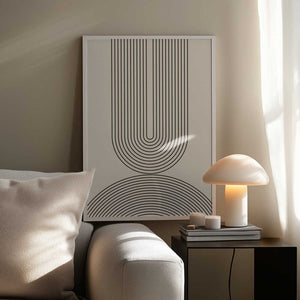 Tablou înramat „Black Line Art” de Melloi Art Prints