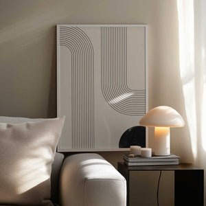 Tablou înramat „Black Minimal Line Art” de Melloi Art Prints