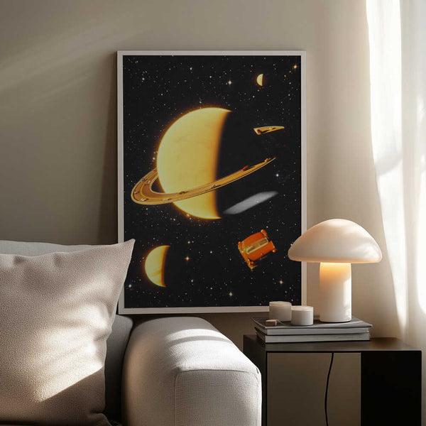 Tablou înramat „Rings of Saturn” de Taudalpoi