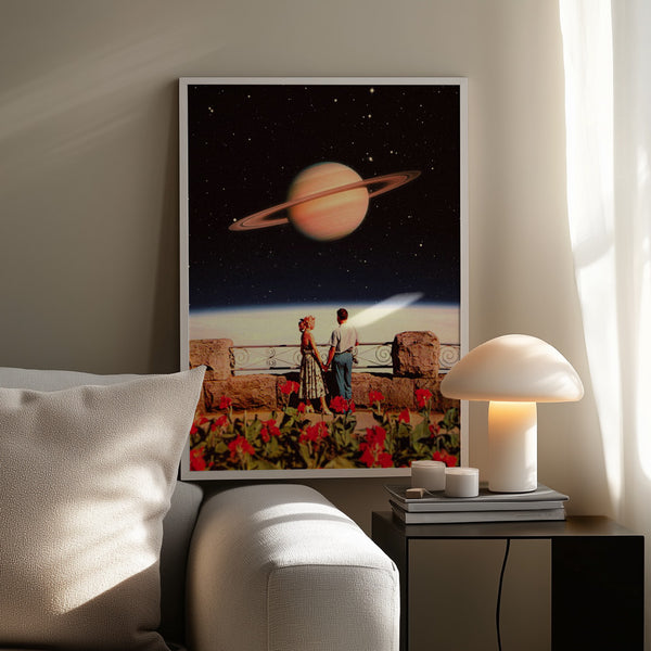 Tablou înramat „Lovers In Space” de Taudalpoi