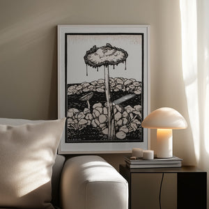 Tablou înramat „Dripping Mushroom 1916” de Julie De Graag