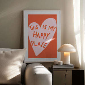 Tablou înramat „Happy Heart Message” de Athene Fritsch