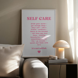 Tablou înramat „Essentials of Caring” de Athene Fritsch