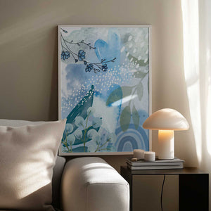 Tablou înramat „Iceberg Blue-2” de Sally Ann Moss
