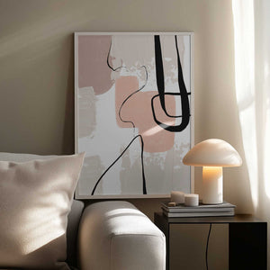 Tablou înramat „Smooth Shapes 3” de Sally Ann Moss
