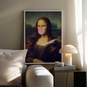 Tablou înramat „Mona Lisa Bubble Gum” de Taudalpoi