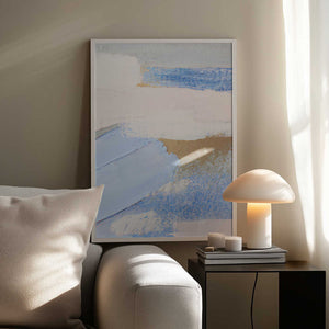 Tablou înramat „Brush Strokes Abstract Painting” de Melloi Art Prints