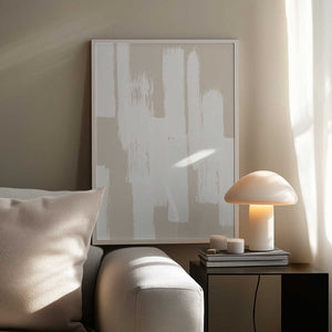 Tablou înramat „Beige Brush Strokes” de Melloi Art Prints