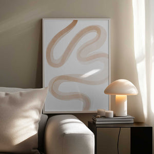Tablou înramat „Squiggly Line Art” de Melloi Art Prints