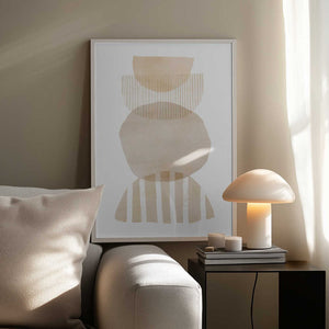 Tablou înramat „Semi Circles Geometric” de Melloi Art Prints