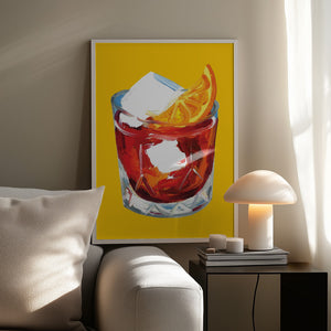 Tablou înramat „Negroni On Sunshine” de Alice Straker