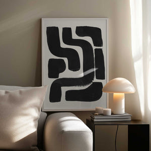 Tablou înramat „Ink Maze” de Ejaaz Haniff