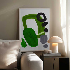 Tablou înramat „Midcentury Olive” de Ejaaz Haniff