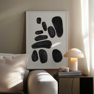 Tablou înramat „Stacked Pebbles” de Ejaaz Haniff