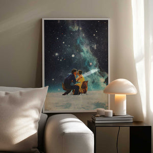 Tablou înramat „I'll Take You To the Stars for a Second Date” de Frank Moth
