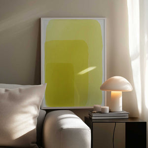 Tablou înramat „Yellow Watercolor Shapes #2” de jay stanley