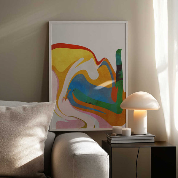 Tablou înramat „Organic Bauhaus Waved” de Ana Rut Bre