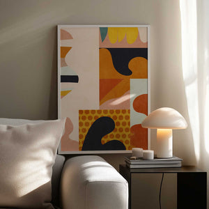 Tablou înramat „Playing Around Shapes 5” de Ana Rut Bre