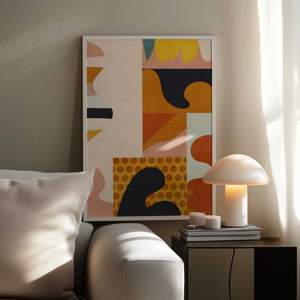 Tablou înramat „Playing Around Shapes 5” de Ana Rut Bre