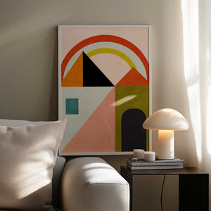 Tablou înramat „Playing Around Shapes” de Ana Rut Bre