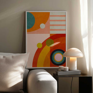 Tablou înramat „Playing Around Shapes 3” de Ana Rut Bre