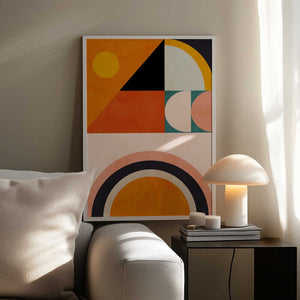 Tablou înramat „Playing Around Shapes 4” de Ana Rut Bre