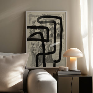 Tablou înramat „Abstract paper I” de Studio Palette