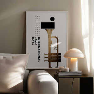 Tablou înramat „Jazzy Days 1” de Kubistika