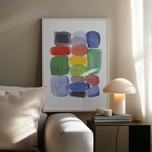 Tablou înramat „Color Blocks 2” de Louise van Terheijden