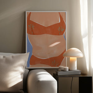 Tablou înramat „Bikini Babe” de Ivy Green Illustrations