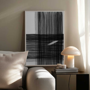 Tablou înramat „Black And Gray Lines Creating A Grid Pattern” de Shot by Clint