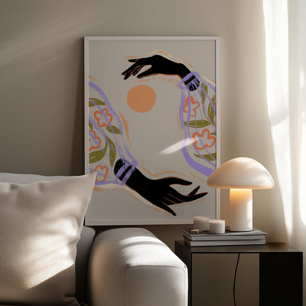 Tablou înramat „Embrace The Sun” de Arty Guava