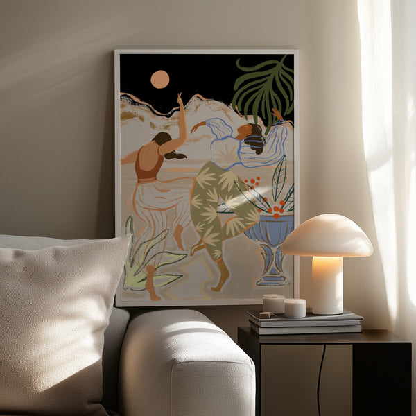 Tablou înramat „Moonlightdance” de Arty Guava