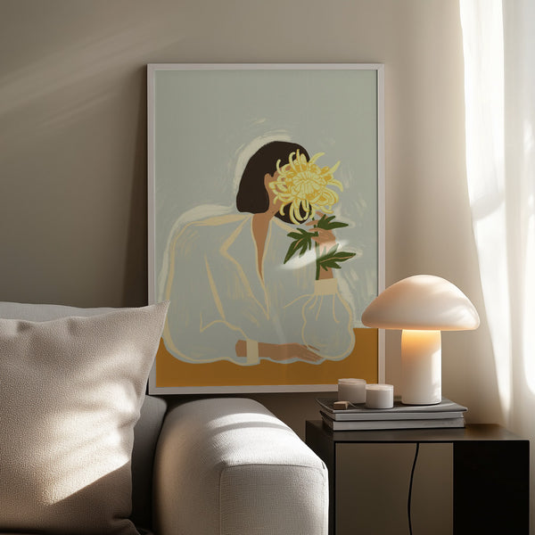 Tablou înramat „Thecrysanthemum” de Arty Guava