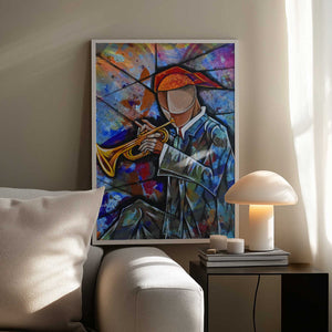 Tablou înramat „Trumpet Jazz” de Ricardo Maya
